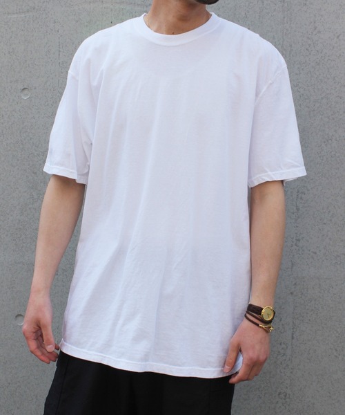 comfort colors（コンフォートカラーズ）の「【COMFORT COLORS】Garment Dyed Tee 6.1 oz ガーメントダイ Tシャツ CC1717（Tシャツ/カットソー・メンズ・ホワイト/インディゴブルー/スミクロ/フューシャピンク/オレンジ・L/M/XL）」の6枚目の写真
