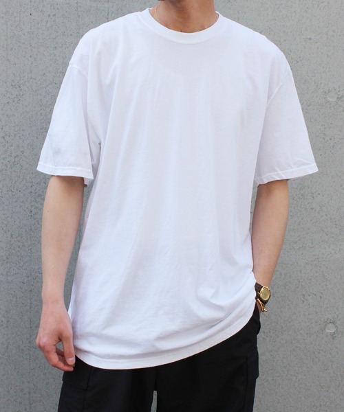 comfort colors（コンフォートカラーズ）の「【COMFORT COLORS】Garment Dyed Tee 6.1 oz ガーメントダイ Tシャツ CC1717（Tシャツ/カットソー・メンズ・ホワイト/インディゴブルー/スミクロ/フューシャピンク/オレンジ・L/M/XL）」の7枚目の写真