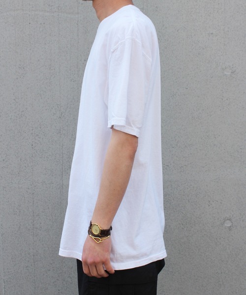 comfort colors（コンフォートカラーズ）の「【COMFORT COLORS】Garment Dyed Tee 6.1 oz ガーメントダイ Tシャツ CC1717（Tシャツ/カットソー・メンズ・ホワイト/インディゴブルー/スミクロ/フューシャピンク/オレンジ・L/M/XL）」の8枚目の写真