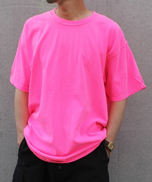 comfort colors（コンフォートカラーズ）の「【COMFORT COLORS】Garment Dyed Tee 6.1 oz ガーメントダイ Tシャツ CC1717（Tシャツ/カットソー・メンズ・ホワイト/インディゴブルー/スミクロ/フューシャピンク/オレンジ・L/M/XL）」の19枚目の写真