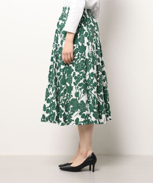 Q(キュー)の「ビッグフラワースカート(スカート・レディース・ブラック系その他/グリーン系その他・MEDIUM)」の10枚目の写真
