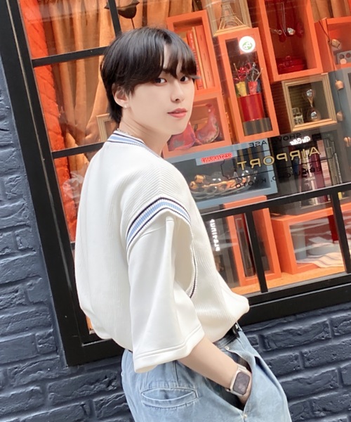 EDEL（エーデル）の「EDEL - サマーニットベスト（ベスト・メンズ・ホワイト/ベージュ/グレー/ライトグリーン・MEDIUM/LARGE）」の7枚目の写真