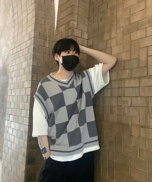 EDEL（エーデル）の「EDEL - サマーニットベスト（ベスト・メンズ・ホワイト/ベージュ/グレー/ライトグリーン・MEDIUM/LARGE）」の11枚目の写真