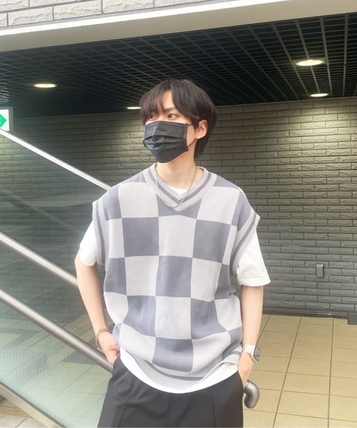 EDEL（エーデル）の「EDEL - サマーニットベスト（ベスト・メンズ・ホワイト/ベージュ/グレー/ライトグリーン・MEDIUM/LARGE）」の9枚目の写真