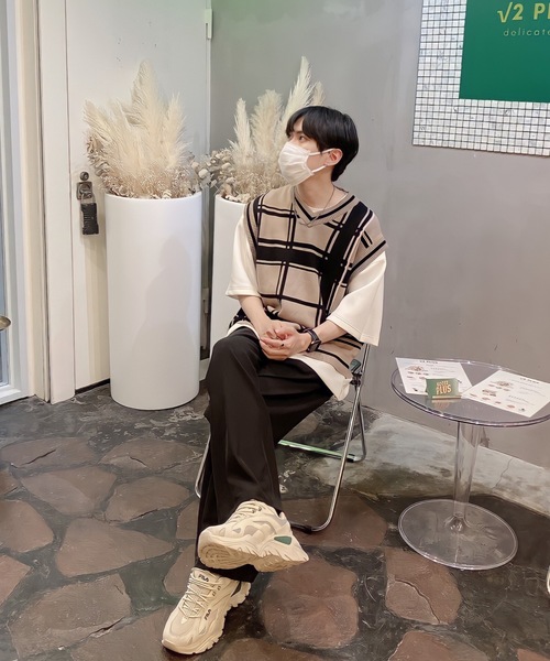 EDEL（エーデル）の「EDEL - サマーニットベスト（ベスト・メンズ・ホワイト/ベージュ/グレー/ライトグリーン・MEDIUM/LARGE）」の13枚目の写真