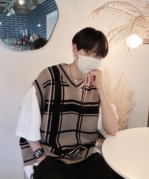 EDEL（エーデル）の「EDEL - サマーニットベスト（ベスト・メンズ・ホワイト/ベージュ/グレー/ライトグリーン・MEDIUM/LARGE）」の12枚目の写真