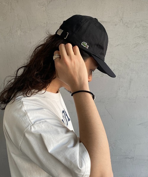 LACOSTE（ラコステ）の「[LACOSTE/ラコステ] Lロゴ刺繍 コットンツイルキャップ（キャップ・メンズ・ブラック/ベージュ/カーキ・ONE SIZE）」の16枚目の写真