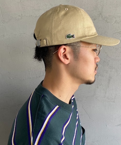 LACOSTE（ラコステ）の「[LACOSTE/ラコステ] Lロゴ刺繍 コットンツイルキャップ（キャップ・メンズ・ブラック/ベージュ/カーキ・ONE SIZE）」の13枚目の写真