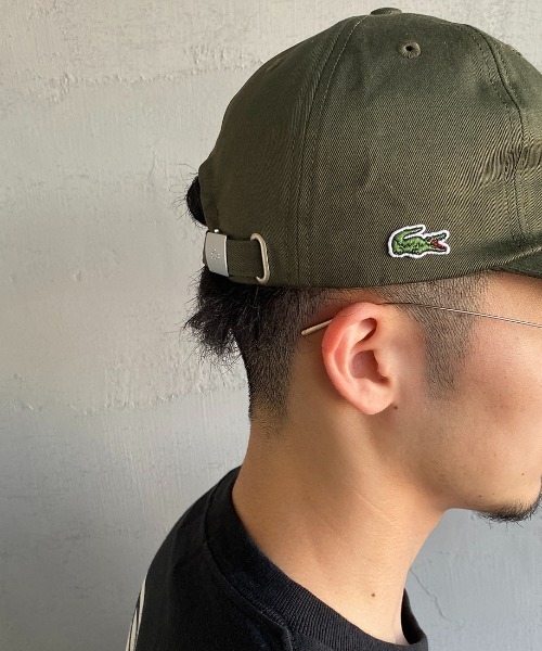 LACOSTE（ラコステ）の「[LACOSTE/ラコステ] Lロゴ刺繍 コットンツイルキャップ（キャップ・メンズ・ブラック/ベージュ/カーキ・ONE SIZE）」の10枚目の写真