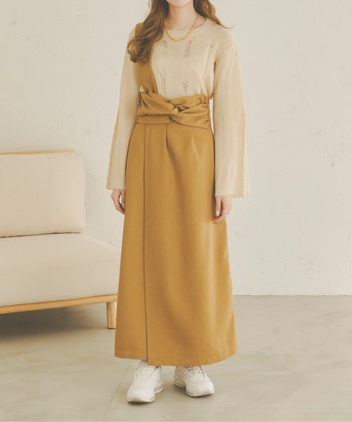 Ambre Neige(アンブルネージュ)の「透かしダメージニット/【WEB/EC限定商品】(ニット/セーター・レディース・アイボリー/ライトブラウン/ライトベージュ・FREE)」の14枚目の写真