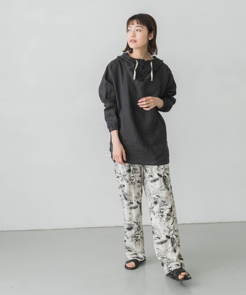 かぐれ（カグレ）の「レーヨンリネンプリントパンツ（その他パンツ・レディース・ブルー/ナチュラル・FREE）」の18枚目の写真