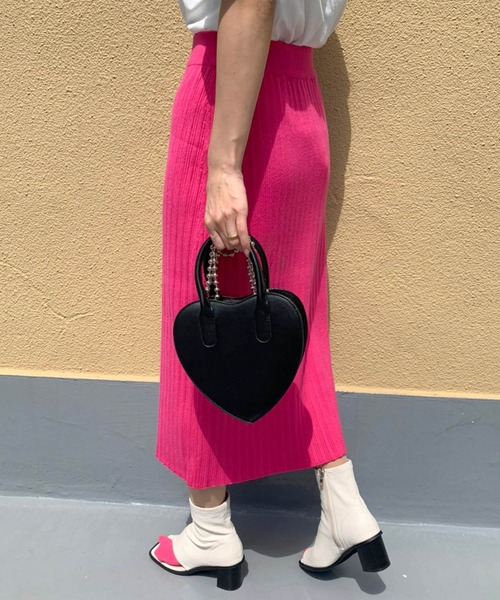 lala Born（ララボーン）の「ボールチェーンハートショルダーバッグ（ショルダーバッグ・レディース・ブラック・FREE）」の2枚目の写真