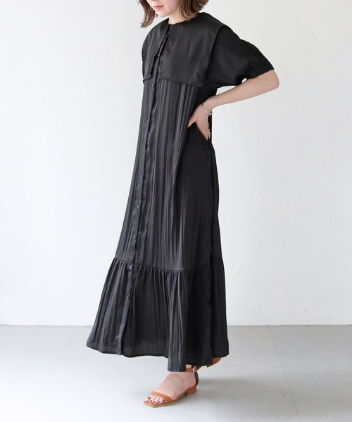 新品 Arpege Story 4WAYケーブルワンピースSETダークグレー KNIT