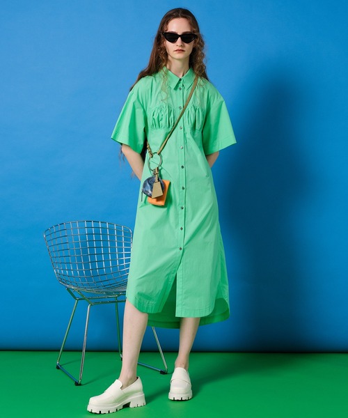 MAISON SPECIAL(メゾンスペシャル)シャツ/ワンピース MAISON SPECIAL（メゾンスペシャル） シャツワンピース Hand Stitch