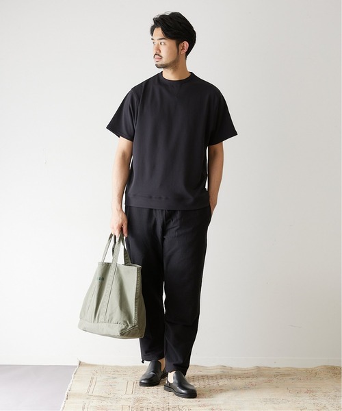 417 EDIFICE(フォーワンセブンエディフィス)の「ドライダンボールスウェットTシャツ【Made in Japan】(Tシャツ/カットソー・メンズ・ブラック/ベージュ/ブルー/グレー・SMALL/MEDIUM/LARGE)」の8枚目の写真
