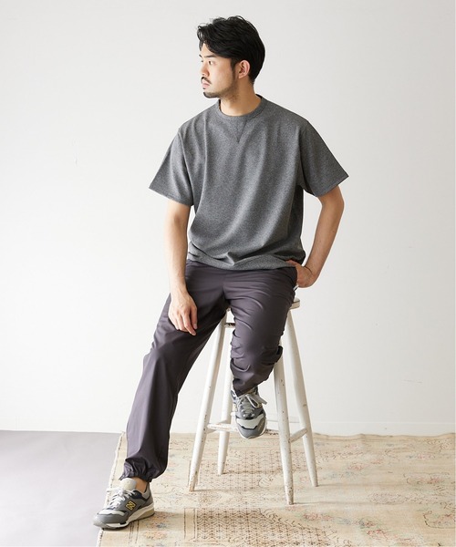 417 EDIFICE(フォーワンセブンエディフィス)の「ドライダンボールスウェットTシャツ【Made in Japan】(Tシャツ/カットソー・メンズ・ブラック/ベージュ/ブルー/グレー・SMALL/MEDIUM/LARGE)」の17枚目の写真