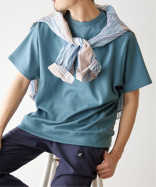 417 EDIFICE(フォーワンセブンエディフィス)の「ドライダンボールスウェットTシャツ【Made in Japan】(Tシャツ/カットソー・メンズ・ブラック/ベージュ/ブルー/グレー・SMALL/MEDIUM/LARGE)」の6枚目の写真
