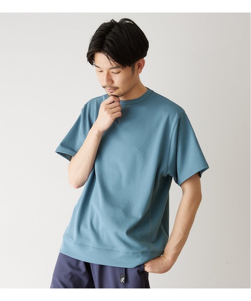 417 EDIFICE(フォーワンセブンエディフィス)の「ドライダンボールスウェットTシャツ【Made in Japan】(Tシャツ/カットソー・メンズ・ブラック/ベージュ/ブルー/グレー・SMALL/MEDIUM/LARGE)」の10枚目の写真