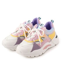 メッシュカラースニーカー