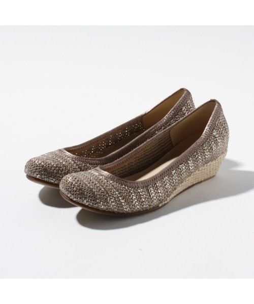 LE TALON（ルタロン）の「◇3.5CMウェーブパナマウェッジ（パンプス・レディース・アイボリー/ブラック/グレー・37.5/35.5/38/37/36/36.5）」の3枚目の写真