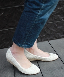 LE TALON | ◇3.5CMウェーブパナマウェッジ(パンプス)