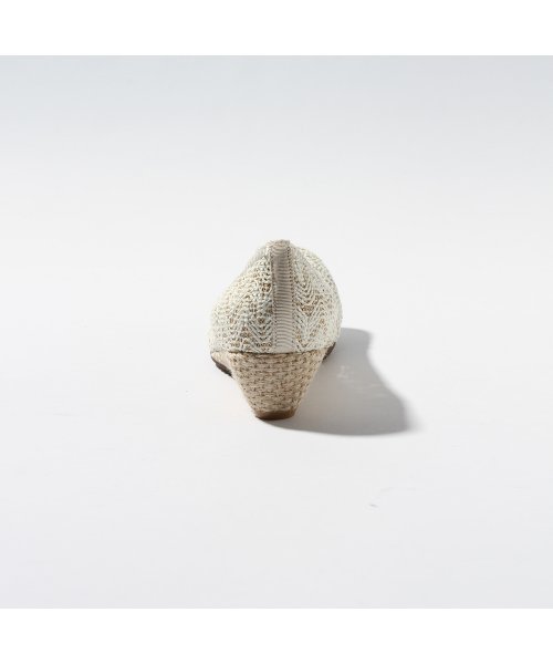 LE TALON（ルタロン）の「◇3.5CMウェーブパナマウェッジ（パンプス・レディース・アイボリー/ブラック/グレー・37.5/35.5/38/37/36/36.5）」の6枚目の写真