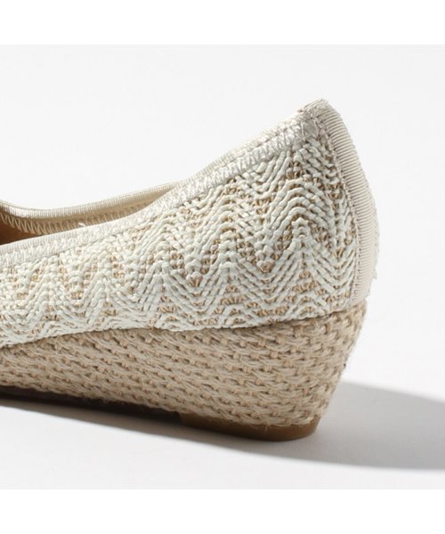 LE TALON（ルタロン）の「◇3.5CMウェーブパナマウェッジ（パンプス・レディース・アイボリー/ブラック/グレー・37.5/35.5/38/37/36/36.5）」の8枚目の写真