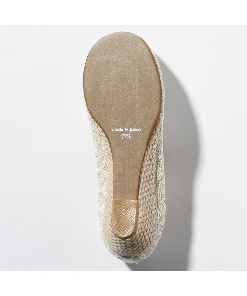 LE TALON（ルタロン）の「◇3.5CMウェーブパナマウェッジ（パンプス・レディース・アイボリー/ブラック/グレー・37.5/35.5/38/37/36/36.5）」の10枚目の写真