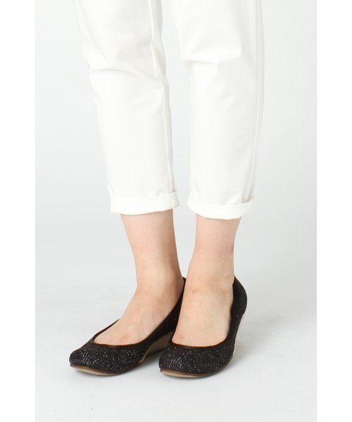 LE TALON（ルタロン）の「◇3.5CMウェーブパナマウェッジ（パンプス・レディース・アイボリー/ブラック/グレー・37.5/35.5/38/37/36/36.5）」の5枚目の写真