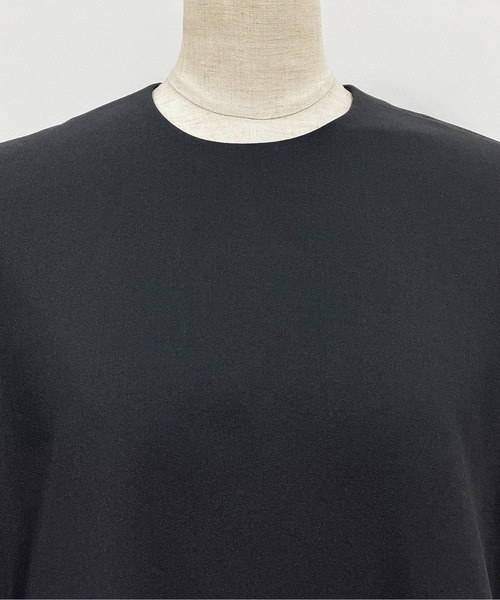 PICCIN（ピッチン）の「袖パールペプラムブラウス（Tシャツ/カットソー・レディース・ブラック/ネイビー・M）」の7枚目の写真