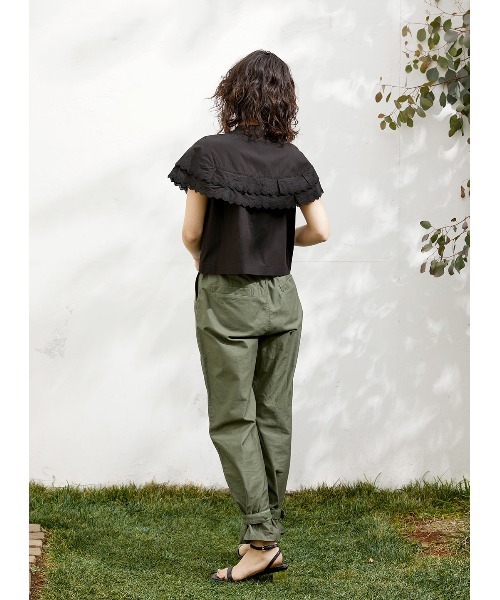 COEL（コエル）の「ダブルレースブラウス（シャツ/ブラウス・レディース・ホワイト/ブラック・FREE）」の17枚目の写真