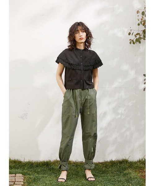 COEL（コエル）の「ダブルレースブラウス（シャツ/ブラウス・レディース・ホワイト/ブラック・FREE）」の14枚目の写真