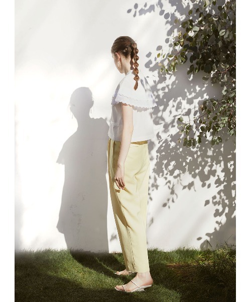 COEL（コエル）の「ダブルレースブラウス（シャツ/ブラウス・レディース・ホワイト/ブラック・FREE）」の7枚目の写真