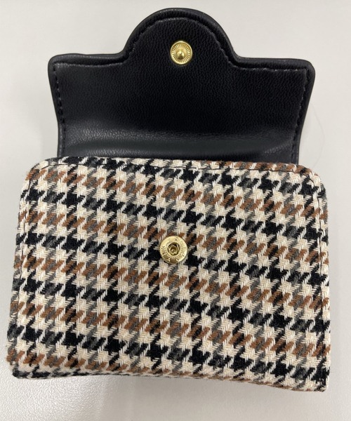 DAY CLOSET(デイ クローゼット)の「レディース 千鳥格子アコーディオンカードケース(カードケース・レディース・グリーン/ブラウン/ブラック・ONE SIZE)」の6枚目の写真