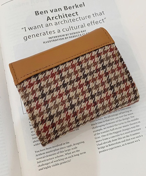 DAY CLOSET(デイ クローゼット)の「レディース 千鳥格子アコーディオンカードケース(カードケース・レディース・グリーン/ブラウン/ブラック・ONE SIZE)」の11枚目の写真