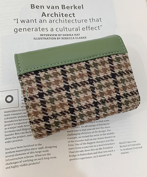 DAY CLOSET(デイ クローゼット)の「レディース 千鳥格子アコーディオンカードケース(カードケース・レディース・グリーン/ブラウン/ブラック・ONE SIZE)」の15枚目の写真