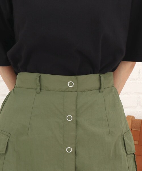 Cutie Blonde（キューティーブロンド）の「◆【S-M】サイドポケットミニスカート（スカート・レディース・ブラック/カーキ/ピンク系・01/02）」の8枚目の写真