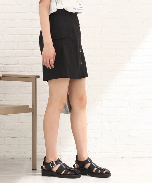 Cutie Blonde（キューティーブロンド）の「◆【S-M】サイドポケットミニスカート（スカート・レディース・ブラック/カーキ/ピンク系・01/02）」の14枚目の写真