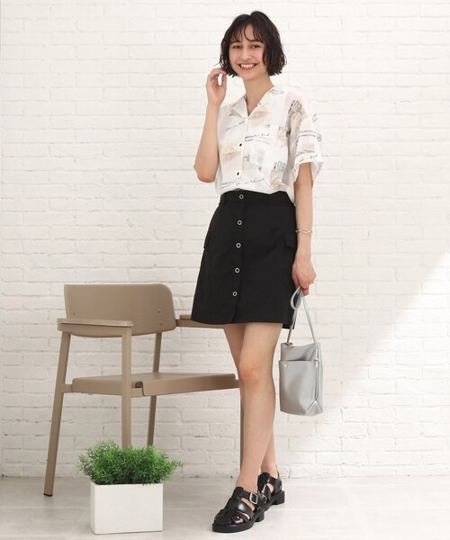 Cutie Blonde（キューティーブロンド）の「◆【S-M】サイドポケットミニスカート（スカート・レディース・ブラック/カーキ/ピンク系・01/02）」の16枚目の写真