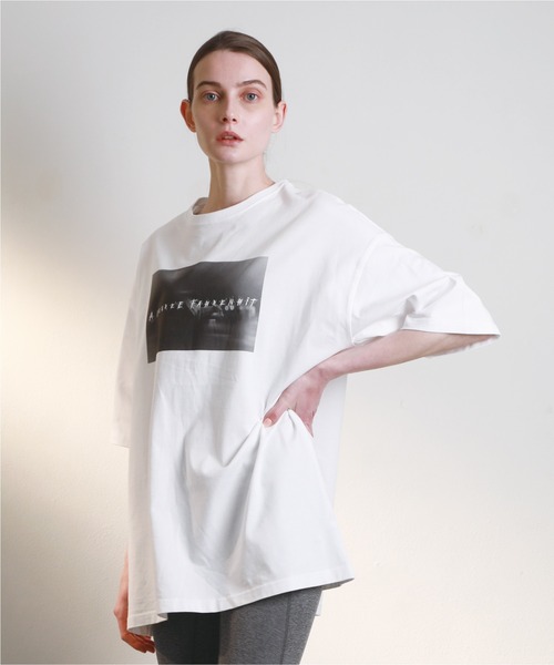 A DEGREE FAHRENHEIT（エーディグリーファーレンハイ）の「【ユニセックス商品】ROCKフォトプリント・オーバーサイズT（Tシャツ/カットソー・メンズ・ホワイト/ブラック・MEDIUM/LARGE/X-LARGE）」の13枚目の写真