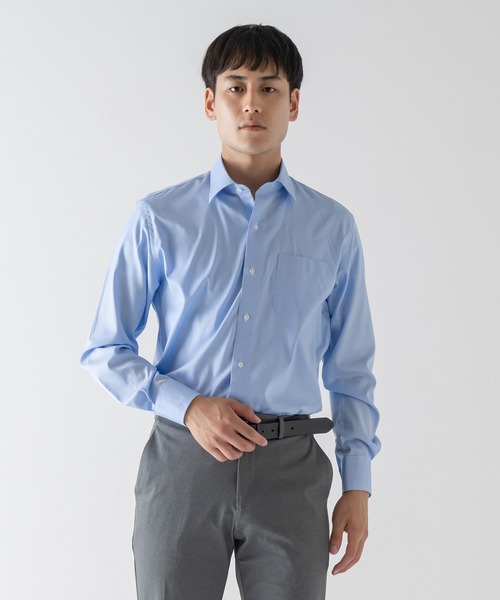 【セール】TESTAスマートドレスシャツ＜ブルー＞（ビジネスシャツ）｜BRICK & SONS（ブリックアンドサンズ）