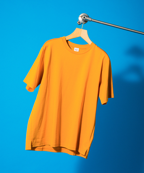 EDIFICE（エディフィス）の「【made in japan】スーピマコットン ポンチ クルーネック Tシャツ（Tシャツ/カットソー・メンズ・ブラック/グレー/ホワイト/ベージュ/サックスブルー/オレンジ系その他・LARGE/X-LARGE/MEDIUM/SMALL）」の6枚目の写真