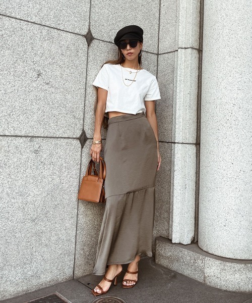 esutoreja（エストレジャ）の「クロップロゴティー（Tシャツ/カットソー・レディース・ホワイト/イエロー・FREE）」の3枚目の写真