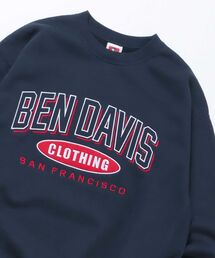 BEN DAVIS（ベンデイビス）の「【BEN DAVIS(ベンデイビス)】ATHLETIC CREW NECK SWEAT / カレッジロゴ オーバルロゴ ワッペン クルーネック スウェット（スウェット・メンズ）」