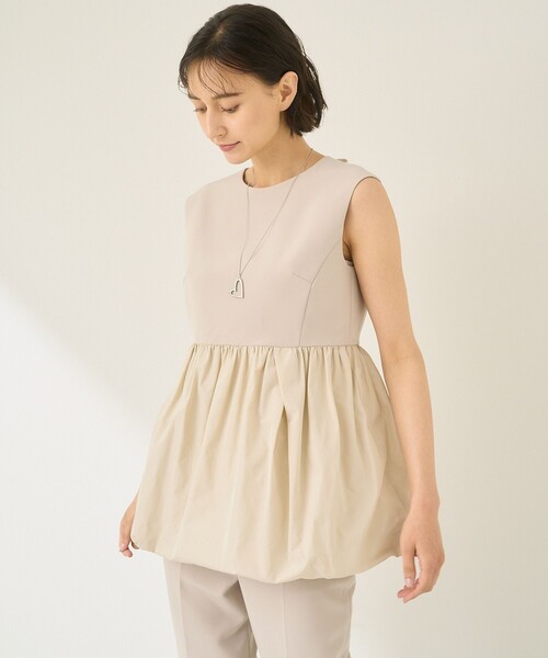 ANAYI ダブルクロス フリルブラウス ANAYI - 《新品・美品》アナイダブルクロス袖フリルブラウスの