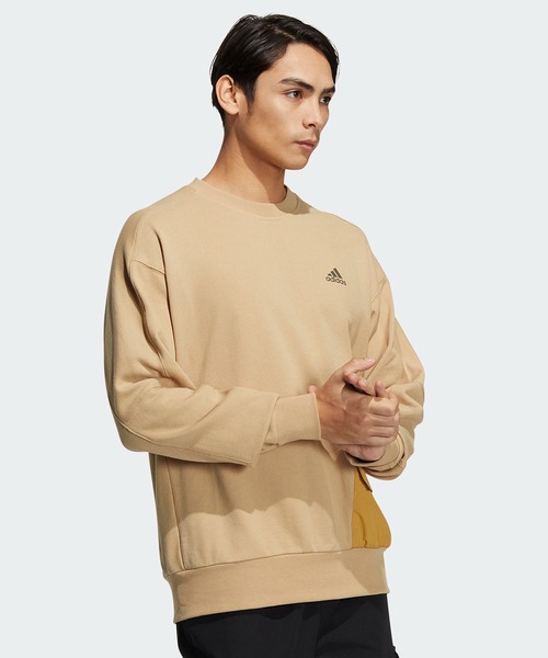 adidas(アディダス)の「PRSVE クルー スウェット / トレーナー / アディダス(メンズ)(スウェット・メンズ・ベージュ/ブラック・SMALL/MEDIUM/LARGE/X-LARGE/XX-LARGE/3XL)」の5枚目の写真