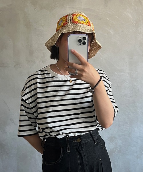 kutir（クティール）の「クロシェハット（ハット・レディース・アイボリー/ベージュ・FREE）」の8枚目の写真