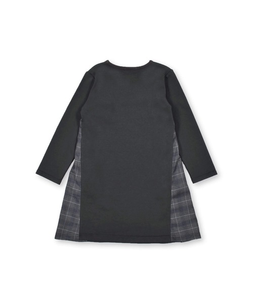 BeBe(ベベ)の「BeBe/ミニウラゲ サイド 切り替え ワンピース (90~150cm)(ワンピース・キッズ・ブルー/グレー・140/120/150/100/90/130/110)」の12枚目の写真