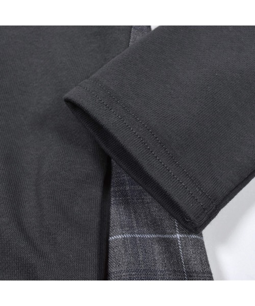 BeBe(ベベ)の「BeBe/ミニウラゲ サイド 切り替え ワンピース (90~150cm)(ワンピース・キッズ・ブルー/グレー・140/120/150/100/90/130/110)」の9枚目の写真