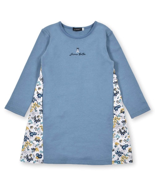 BeBe(ベベ)の「BeBe/ミニウラゲ サイド 切り替え ワンピース (90~150cm)(ワンピース・キッズ・ブルー/グレー・140/120/150/100/90/130/110)」の16枚目の写真